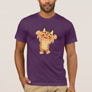 Cute Spunky Tecknad Bobcat T-Shirt