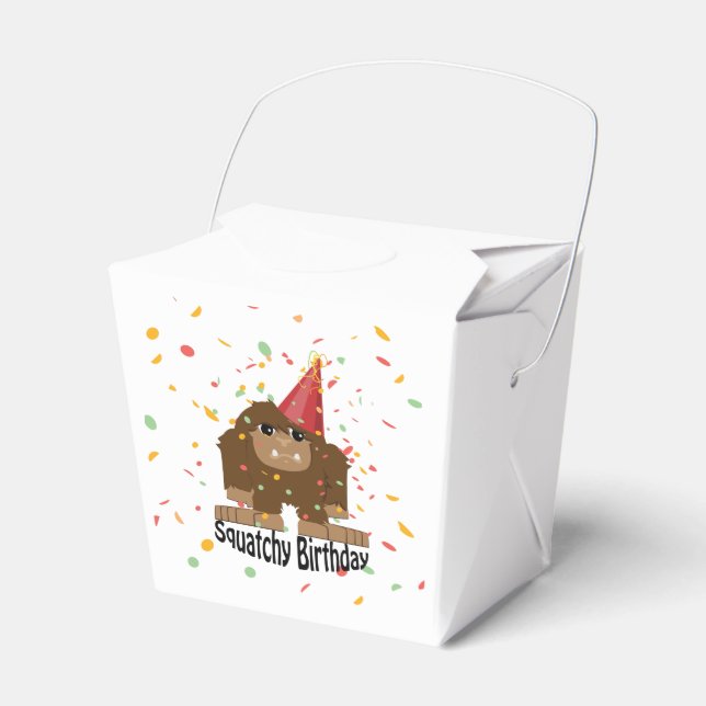 Cute Squatchy Birthday Bigfoot Presentaskar (Framsidan Sidan)