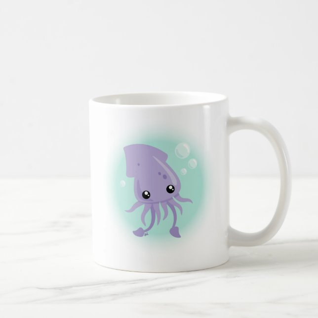 Cute Squid Coffee Mugg (Höger)