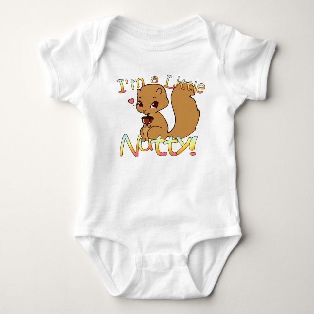 Cute Squirrel Baby Shirt Tee (Framsida)