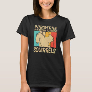 Cute Squirrel För manar Women Squirrel Pet Rodent T Shirt