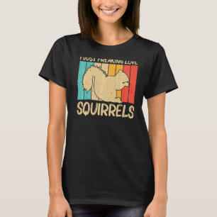 Cute Squirrel För manar Women Squirrel Pet Rodent T Shirt