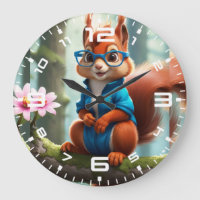 Cute Squirrel Gren vid Träd