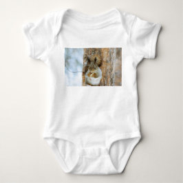 Cute Squirrel i ett vinter liggande T Shirt