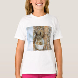 Cute Squirrel i ett vinter liggande T Shirt