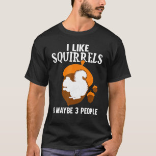 Cute Squirrel Kids Boys Girls Funny Animal Squirre T Shirt