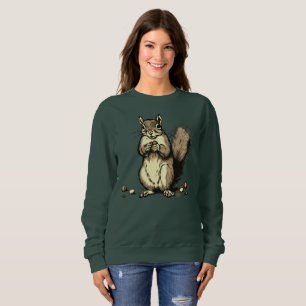 Cute Squirrel med nöt för Djur älskare T Shirt
