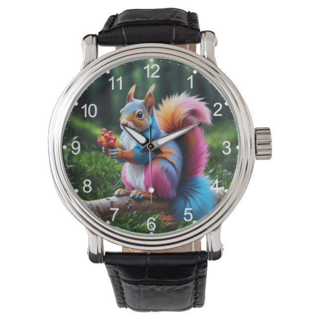 Cute Squirrel på Gren-19274 Armbandsur (Framsida)