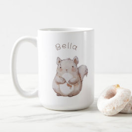 Cute Squirrel, personlig baby-kroppsdräkt Kaffemugg