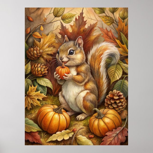 Cute Squirrel Poster (Framsidan)