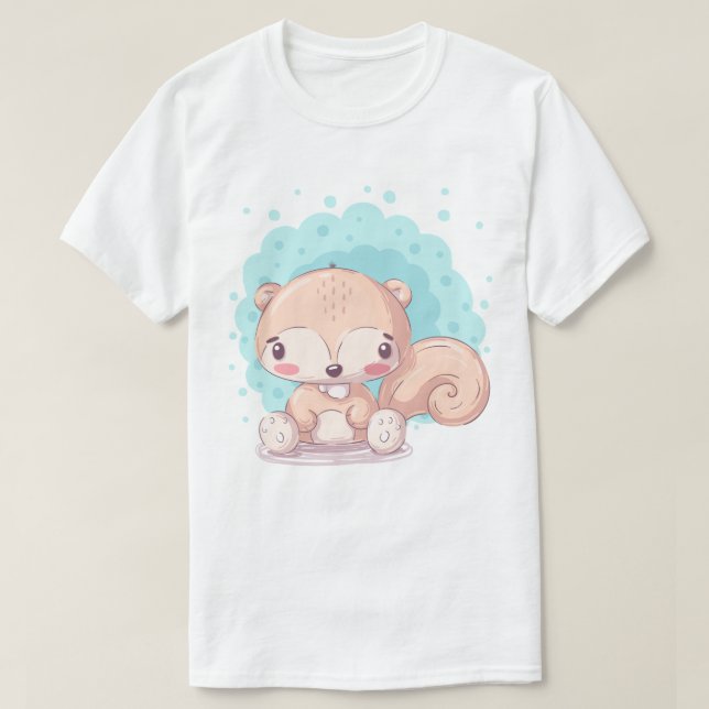 Cute Squirrel T-Shirt (Design framsida)
