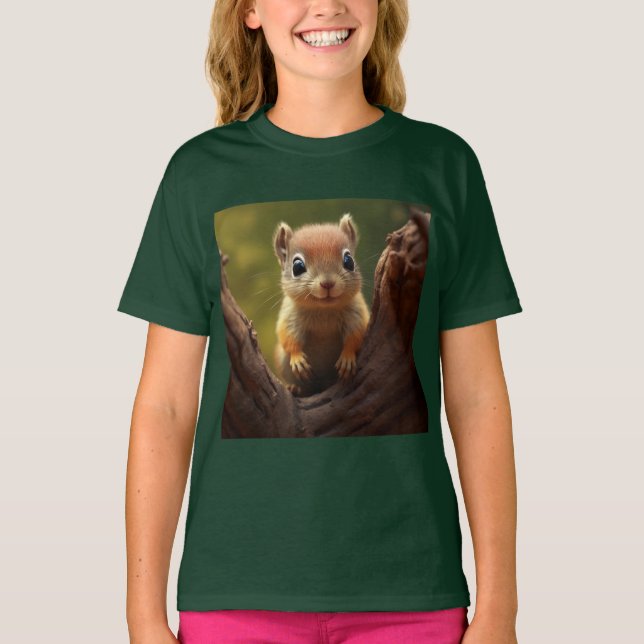Cute Squirrel T Shirt - Cute Animal Shirts (Framsida)
