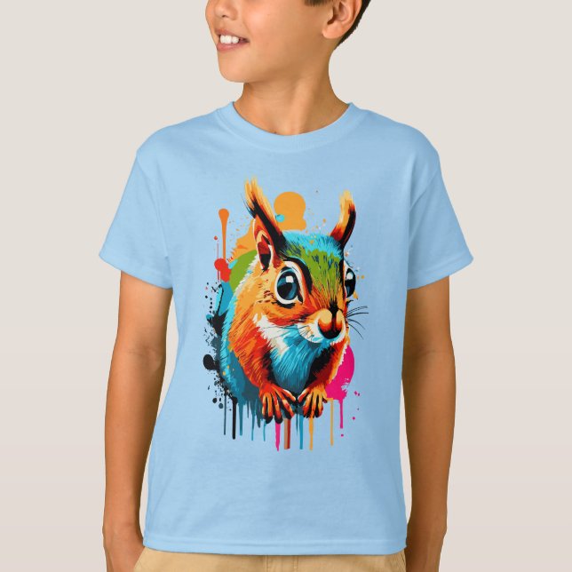 Cute Squirrel T-Shirt - Squirrel Rodent (Framsida)