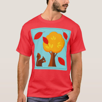 Cute Squirrel Träd T Shirt