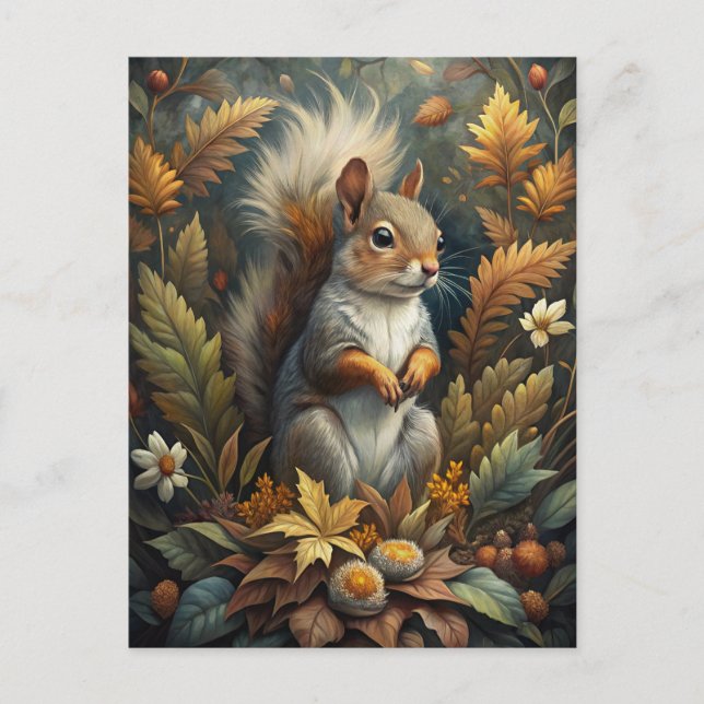 Cute Squirrel Vykort (Framsida)