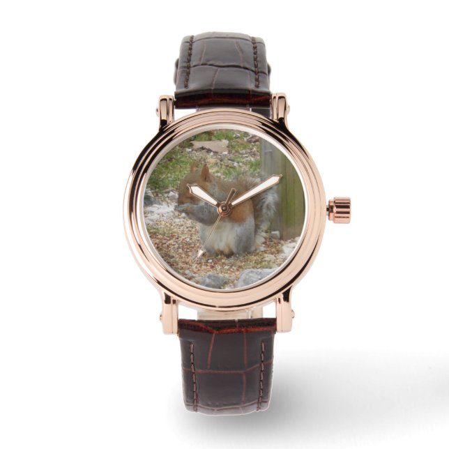 Cute Squirrel Watch Armbandsur (Framsida)