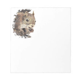 Cute Squirrel, Watercolor Animal Nature Anteckningsblock