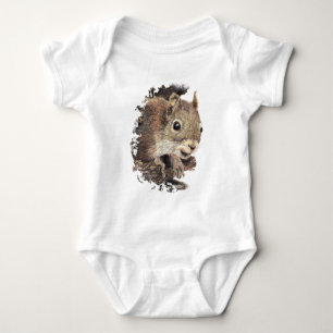 Cute Squirrel, Watercolor Animal Nature T-shirt