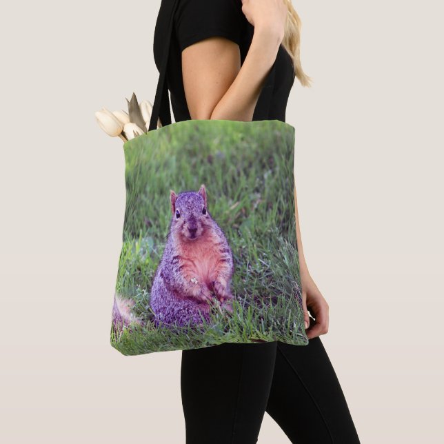 Cute Squirrel Wildlife Photo Tygkasse (Närbild)