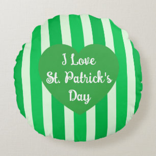Cute St. Patrick Dag-Grönten är enkel Rund Kudde
