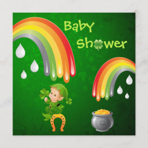 Cute St. Patrick's Day Baby Shower Inbjudningar