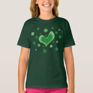 Cute St patricks day barn t-shirt för flickor