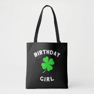 Cute St patricks day Birthday for Girls Tygkasse