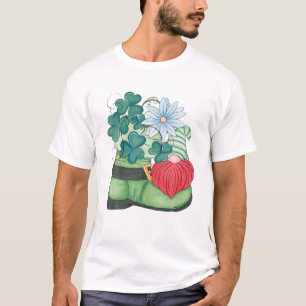Cute St. Patricks Day Gnome för kvinnor med Grönt T Shirt