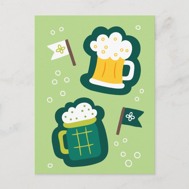 Cute St. Patrick's Day har en drink på oss Vykort (Framsida)