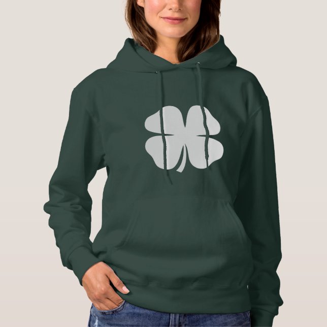 Cute St patricks day hoodie för kvinnor | Shamrock T-shirt (Framsida)