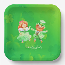 Cute St. Patrick's Day Irish Elves Dancing Jig