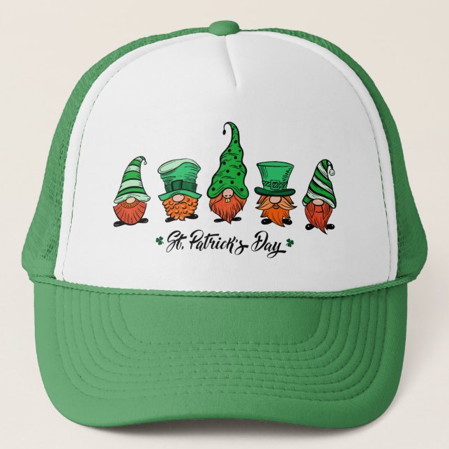 Cute St patrick's day Irish Gnomes Keps (Framsida)