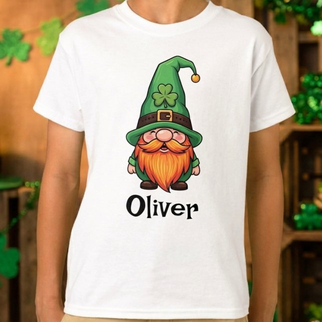 Cute St. Patrick's Day Lucky Leprechaun Gnome  T Shirt (Skapare uppladdad)