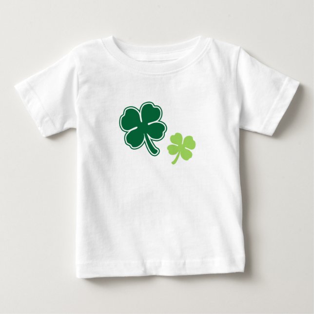 Cute St. Patrick's Day Shamrock Baby T T Shirt (Framsida)