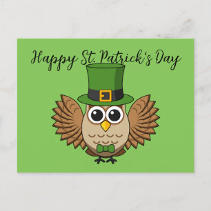 Cute St patrick's day Tecknad   Lägg till text Helg Vykort