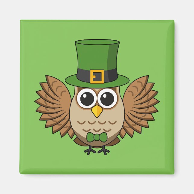 Cute St patrick's day Tecknad Magnet (Framsidan)