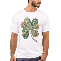 Cute St Patricks Fyrklöver Watercolor Shirt