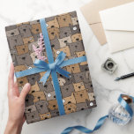 Cute Stacks Hundar Presentpapper<br><div class="desc">Utforska den snygga pappra innerförpackningen av Hundar,  med utstrykningsdoodlar av staplat hundar i brunt och grått. Perfekt för hund entusiaster och alla som kärlek klassiskt men lekfullt utformat!</div>