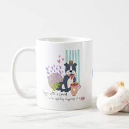 Cute Staffy Pet-Hund-kaffe med vänskapsoffert Kaffemugg