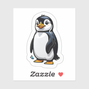 Cute ständiga Penguin Klistermärken