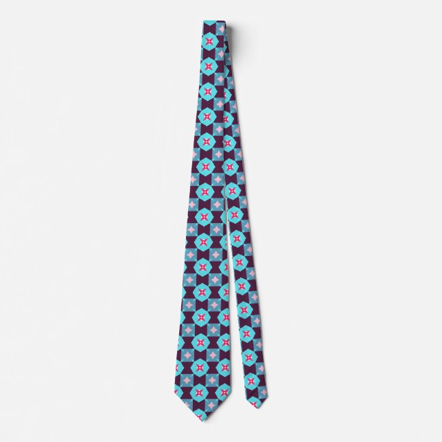 Cute Star Geometric Mönster`Blue Slips (Framsida)