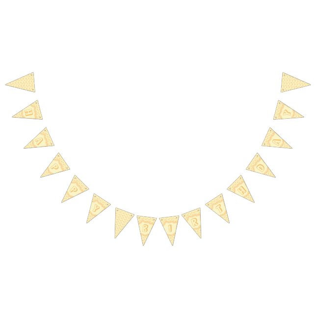 Cute Star Grattis på födelsedagen Vimplar (Alla)