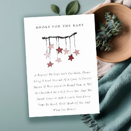 Cute  Star Mobile Bokar for Baby Shower Tilläggskort