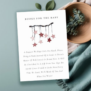 Cute  Star Mobile Bokar for Baby Shower Tilläggskort