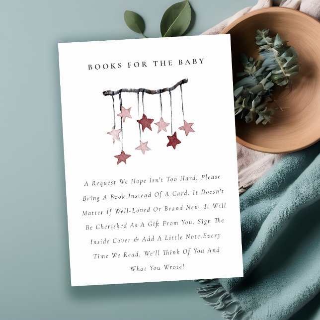 Cute  Star Mobile Bokar for Baby Shower Tilläggskort (Skapare uppladdad)