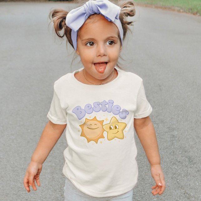 Cute Star och Sol Besties Birtday Galentine's Day T Shirt (Skapare uppladdad)