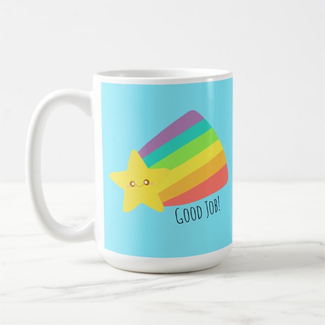 Cute Star Rainbow Kaffemugg (Vänster)