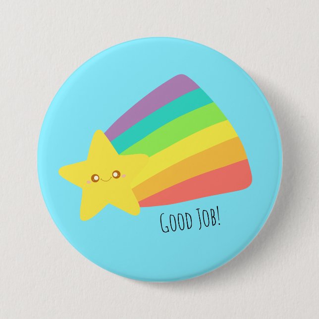 Cute Star Rainbow Knapp (Framsida)