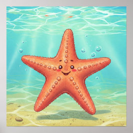 Cute Starfish Poster