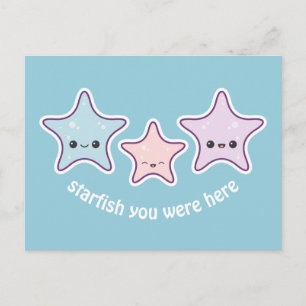 Cute Starfish Vykort